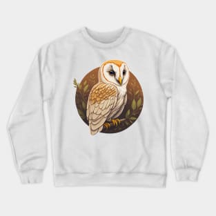 Barn Owl Portrait Crewneck Sweatshirt